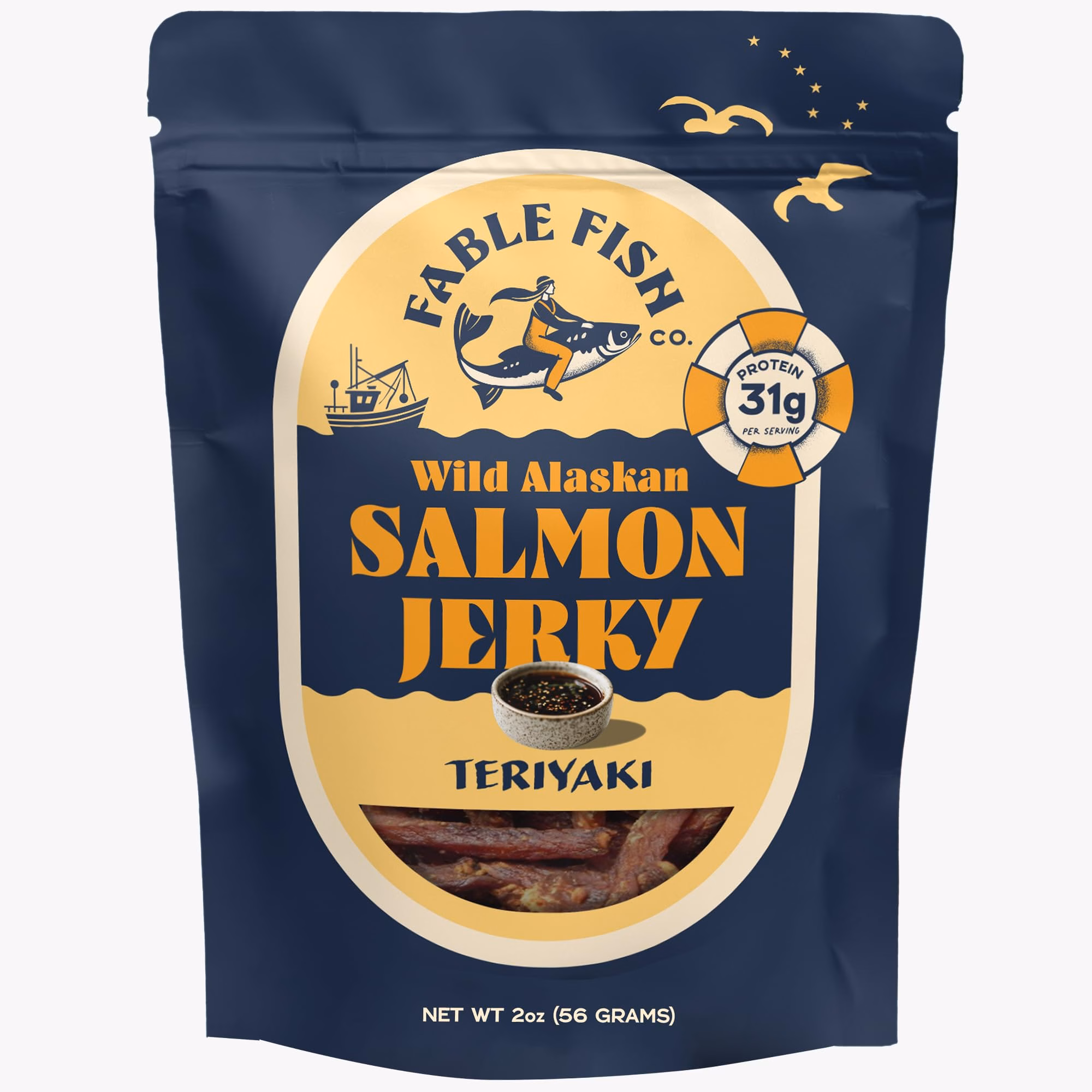 Wild-Caught Salmon Jerky
